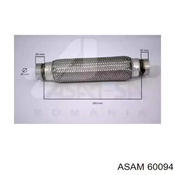 60094 Asam Гофра вихлопної системи