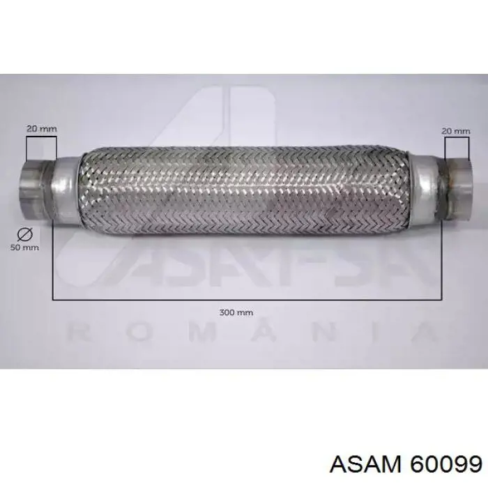 Гофра приймальної труби Asam 60099 ціна, від 19.26 USD