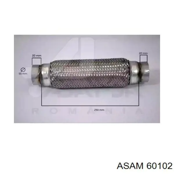 Гофра приймальної труби Asam 60102 ціна, від 19.78 USD