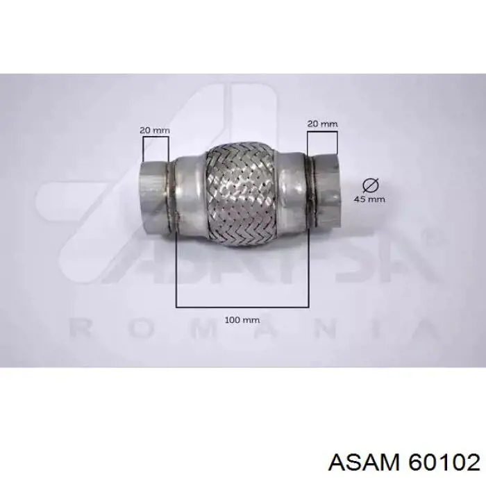 60102 Asam Гофра вихлопної системи