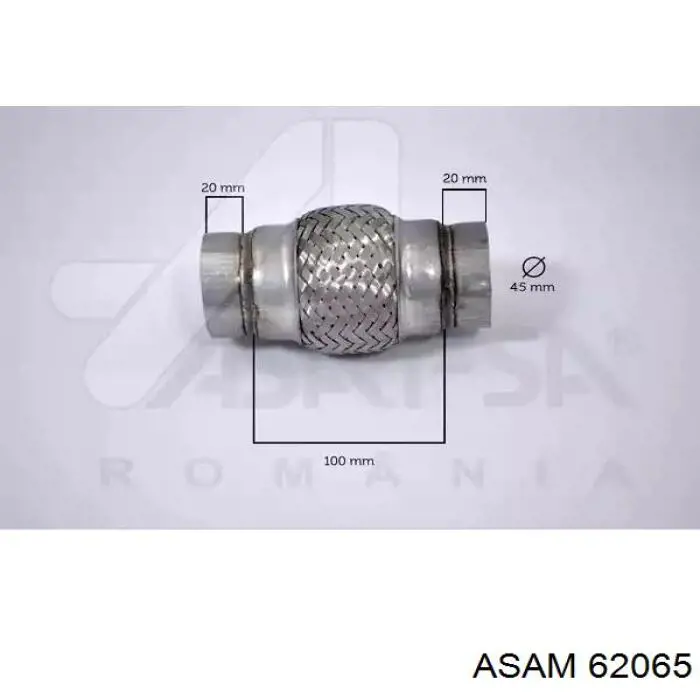 Гофра приймальної труби Asam 62065 ціна, від 8.43 USD