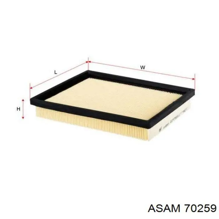 Купити 70259 Asam Автомобільний фільтр повітря