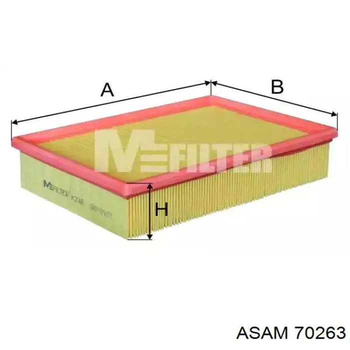 Елемент повітряного фільтра Asam 70263 ціна, від 4.32 USD