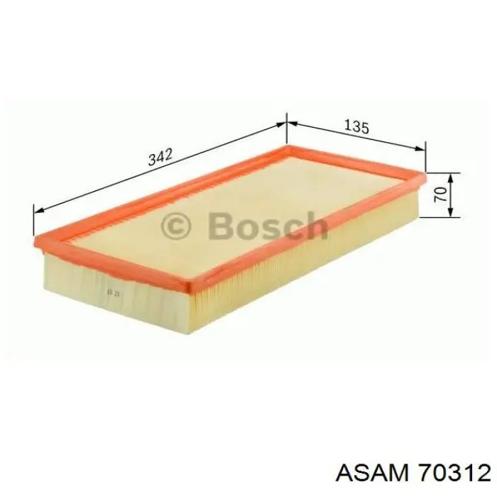 Купити 70312 Asam Автомобільний фільтр повітря