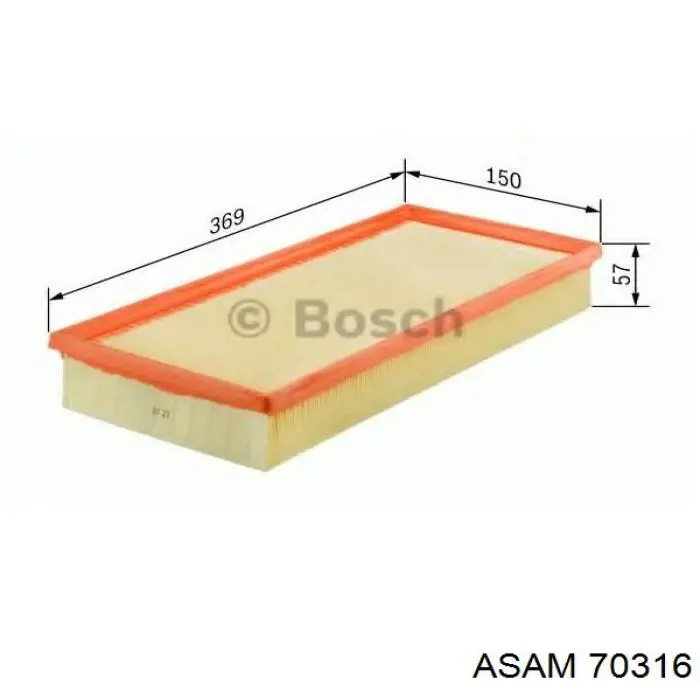 Елемент повітряного фільтра Asam 70316 ціна, від 5.74 USD