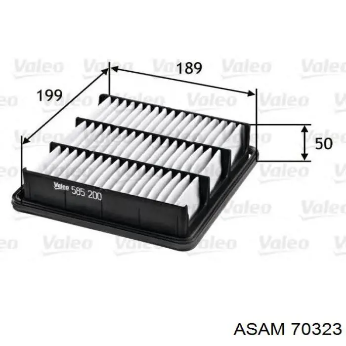 Купити 70323 Asam Автомобільний фільтр повітря