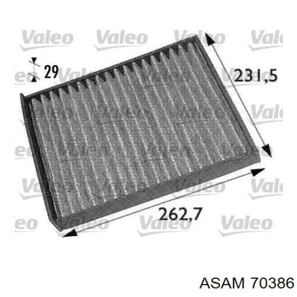Фільтр салону 70386 Asam