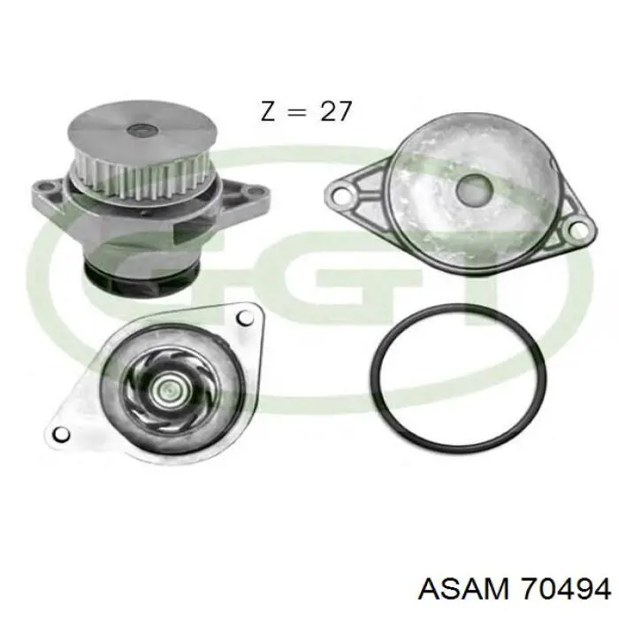Помпа охолодження Asam 70494 ціна, від 22.48 USD