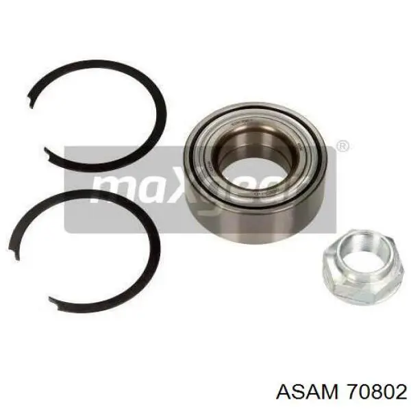Комплект підшипник маточини передньої Asam 70802 ціна, від 18.68 USD