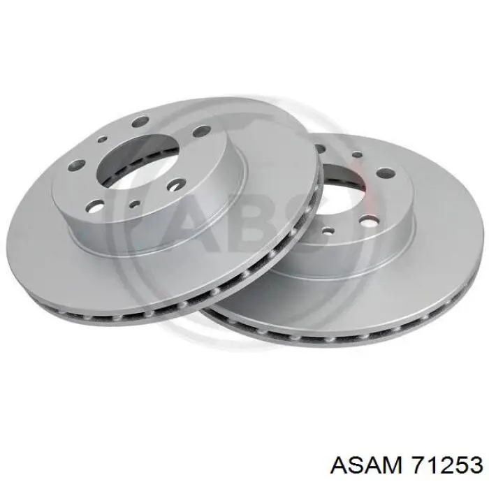 Диск переднього гальма Asam 71253 ціна, від 36.12 USD