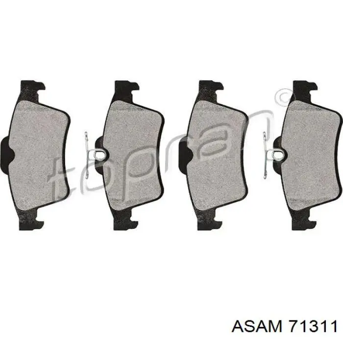 Задні гальмівні колодки Asam 71311 ціна, від 13.53 USD