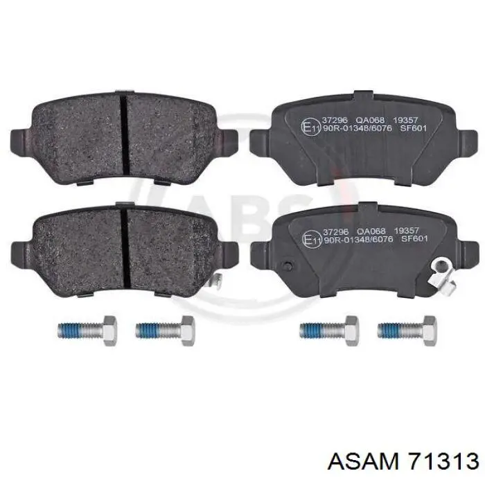 Колодки гальмові задні, дискові 71313 Asam