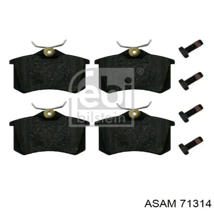 Задні гальмівні колодки Asam 71314 ціна, від 13.95 USD