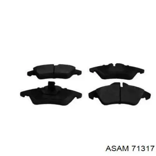 Передні тормозні колодки 71317 Asam