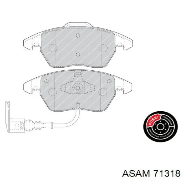 Гальмівні колодки Asam 71318 ціна, від 22.37 USD