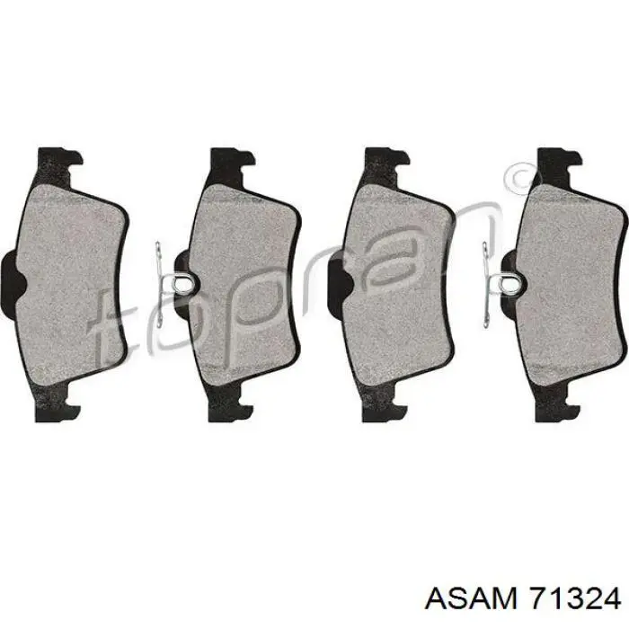 Задні гальмівні колодки Asam 71324 ціна, від 13.61 USD