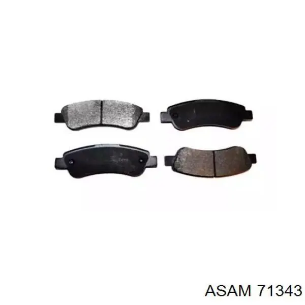 Задні гальмівні колодки Asam 71343 ціна, від 15.96 USD