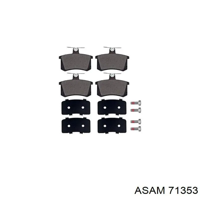 Купити 71353 Asam Задні колодки