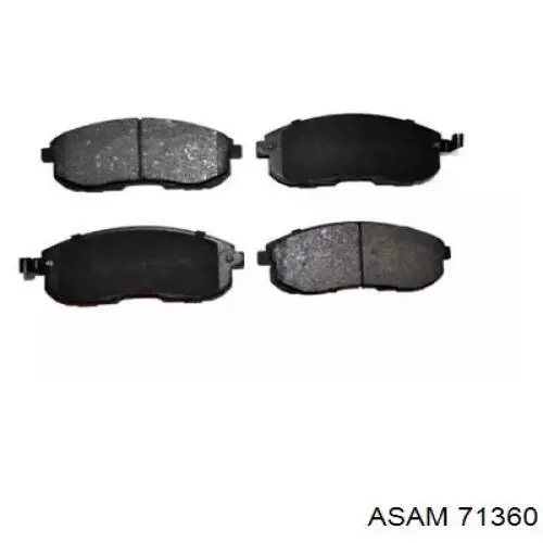 71360 Asam колодки гальмівні передні, дискові