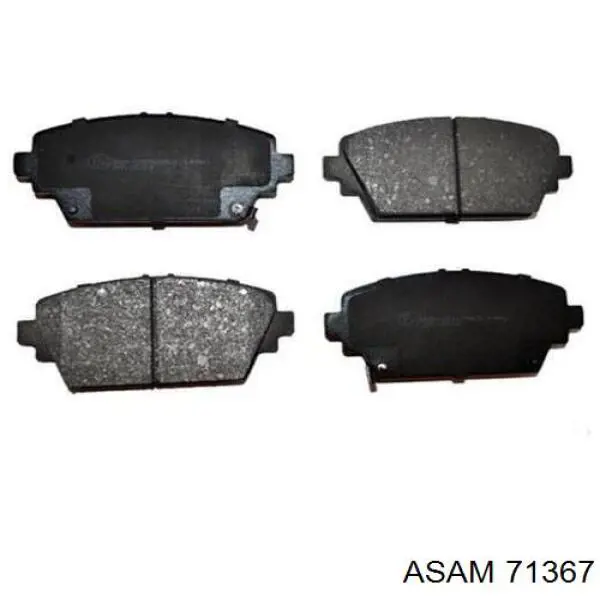 71367 Asam колодки гальмівні передні, дискові
