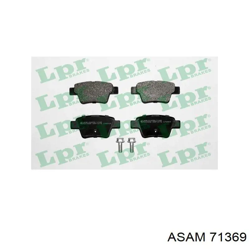 Купити 71369 Asam Задні колодки
