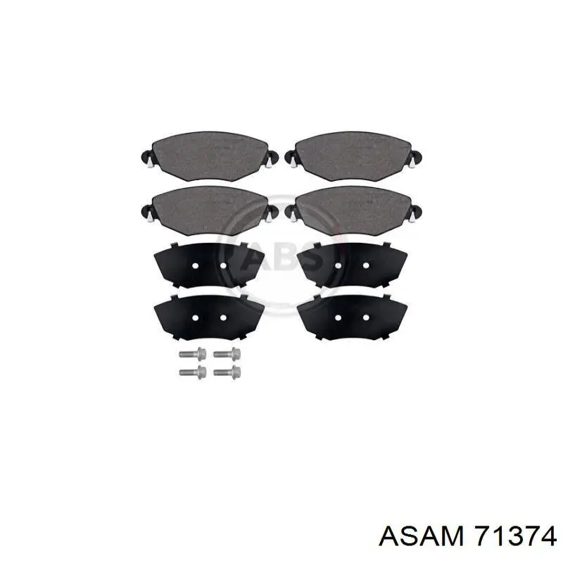 Купити 71374 Asam Задні колодки