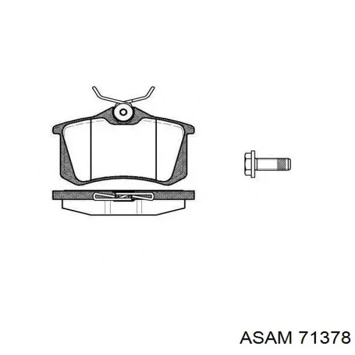 Задні гальмівні колодки Asam 71378 ціна, від 12.68 USD
