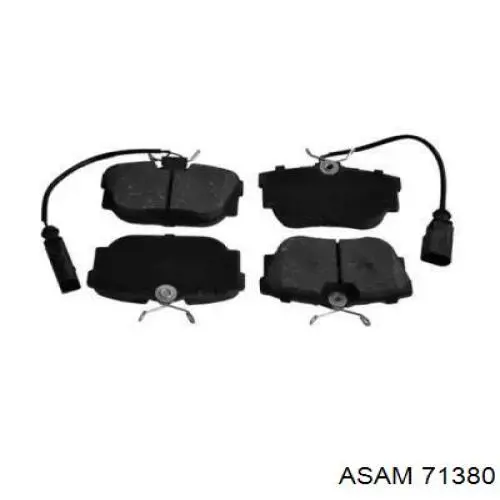 Задні гальмівні колодки Asam 71380 ціна, від 16.70 USD