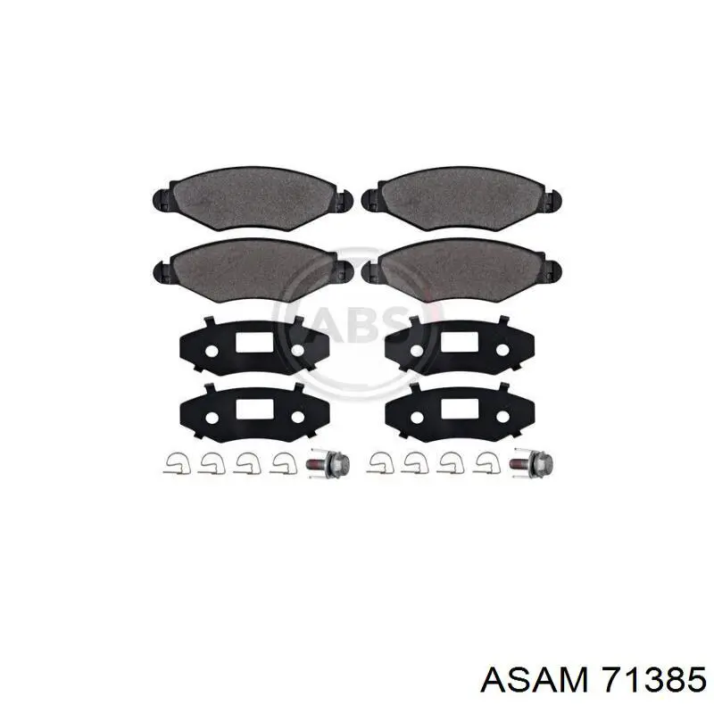 Гальмівні колодки Asam 71385 ціна, від 15.75 USD