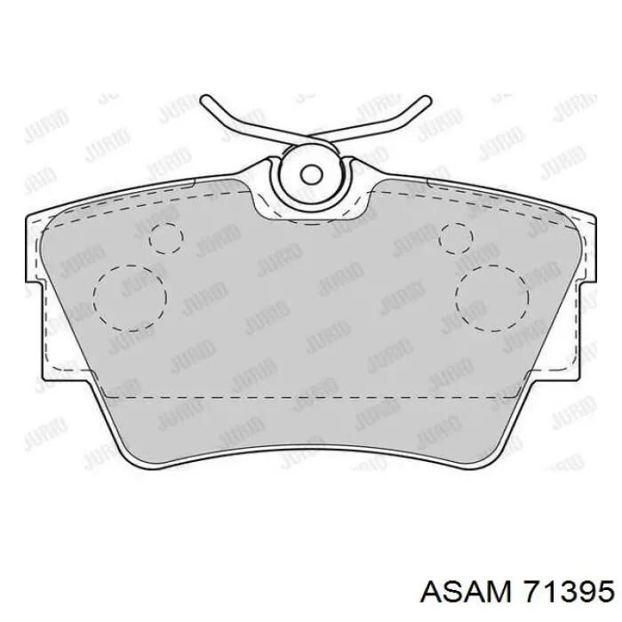 Задні гальмівні колодки Asam 71395 ціна, від 14.63 USD