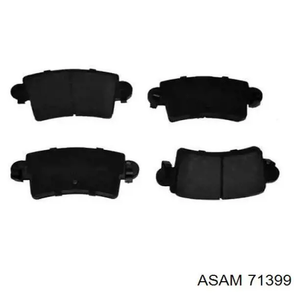 Задні гальмівні колодки Asam 71399 ціна, від 14.58 USD