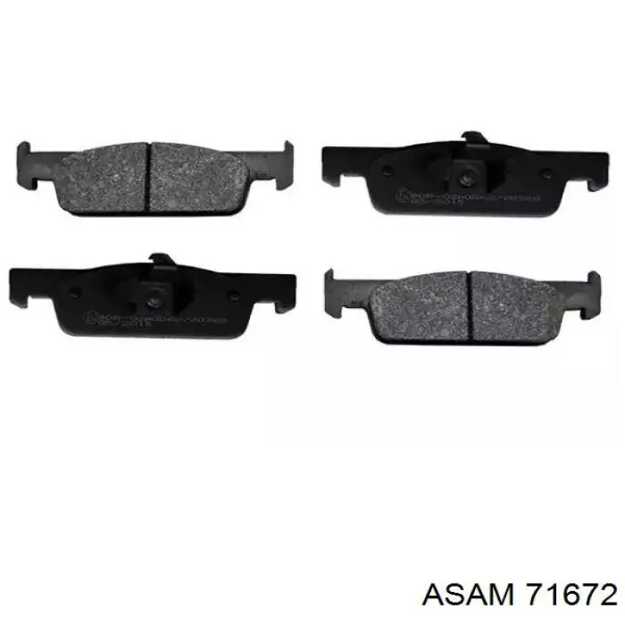 Гальмівні колодки Asam 71672 ціна, від 12.68 USD