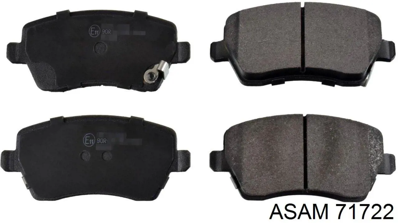 Задні дискові колодки Asam 71722