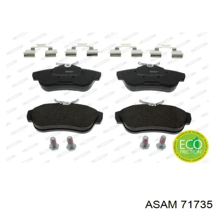 Купити 71735 Asam Задні колодки
