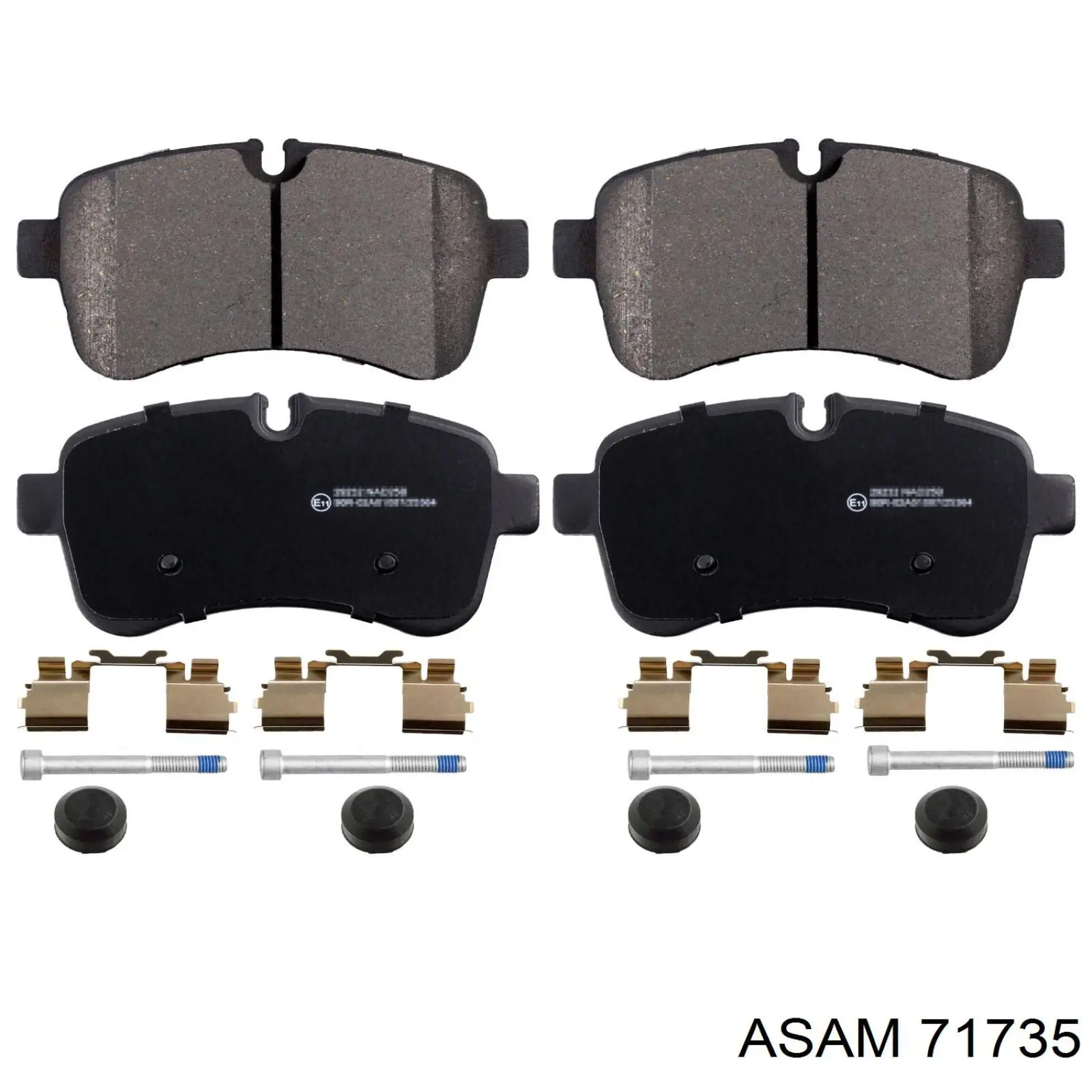 Задні гальмівні колодки Asam 71735 ціна, від 20.87 USD