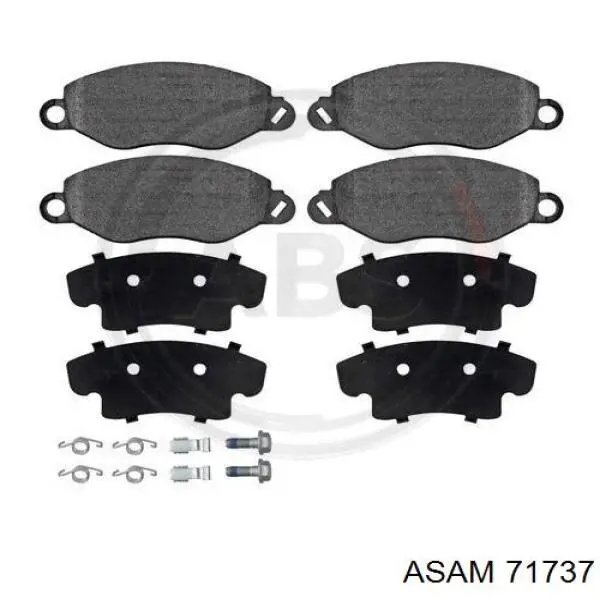 Гальмівні колодки Asam 71737 ціна, від 20.18 USD