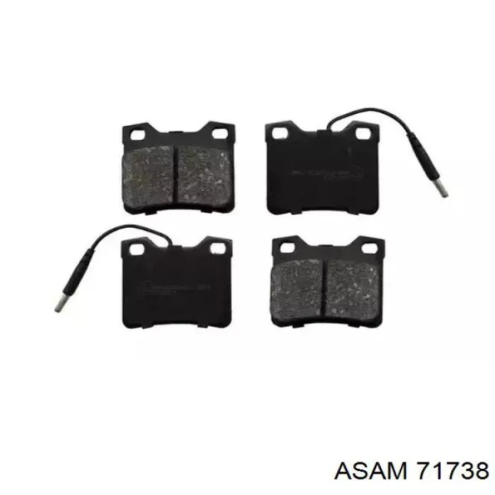 Задні гальмівні колодки Asam 71738 ціна, від 15.67 USD