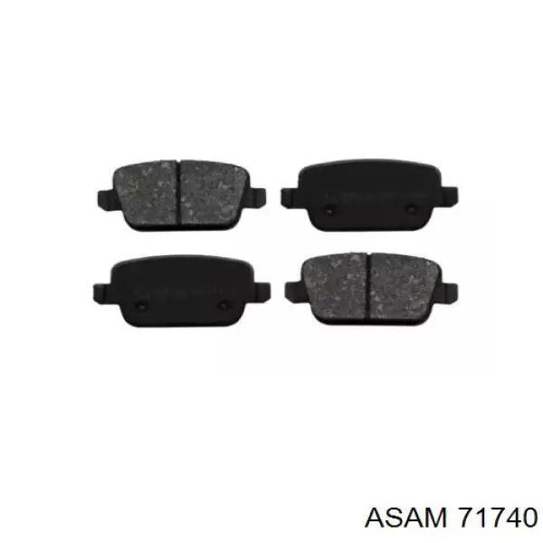 71740 Asam Колодки гальмівні задні, дискові