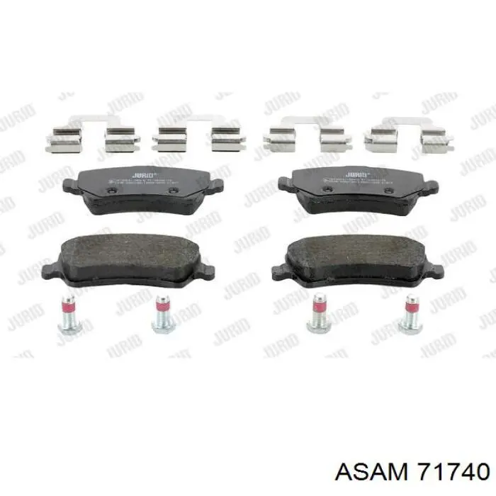 Задні гальмівні колодки Asam 71740 ціна, від 11.83 USD