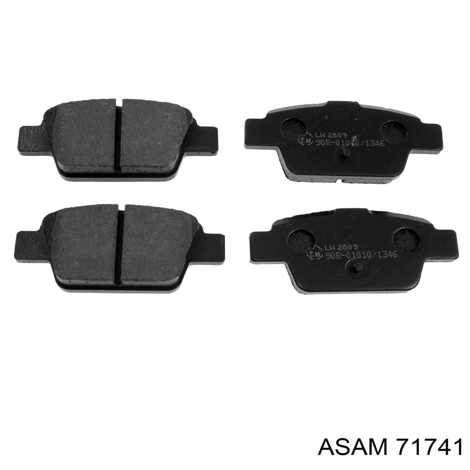 Задні гальмівні колодки Asam 71741 ціна, від 16.89 USD