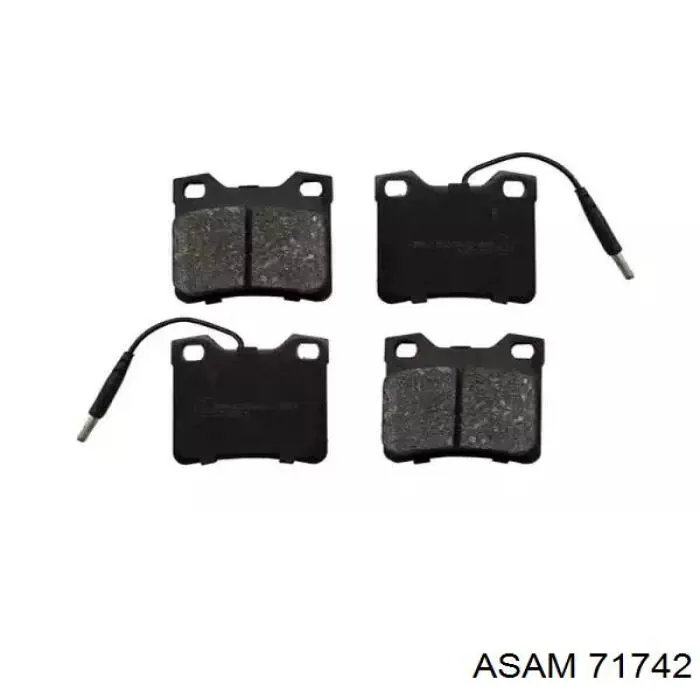 Задні гальмівні колодки Asam 71742 ціна, від 10.52 USD