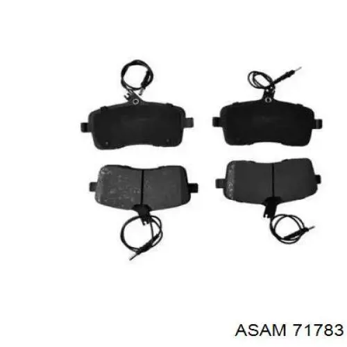 Колодки гальмівні передні, дискові 71783 Asam
