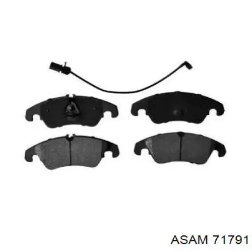 Колодки гальмівні передні, дискові 71791 Asam