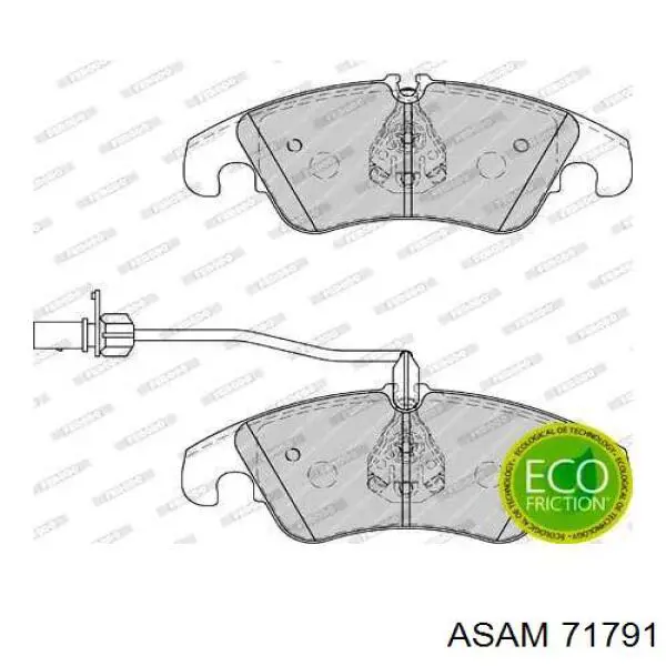 Гальмівні колодки Asam 71791 ціна, від 31.41 USD