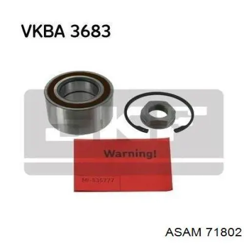 Купити 71802 Asam Підшипник ступиці передньої