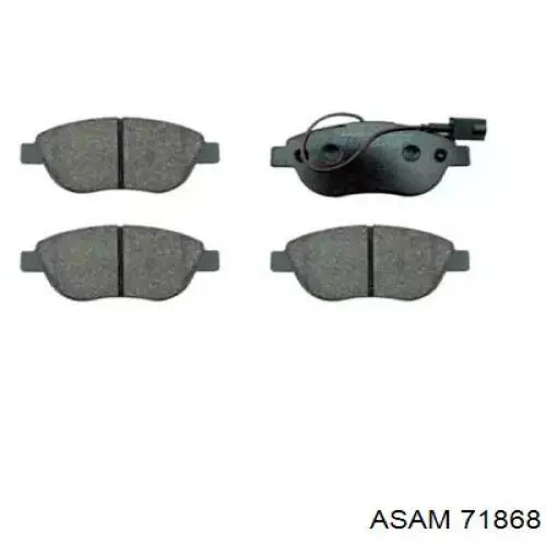 Колодки гальмівні передні, дискові 71868 Asam