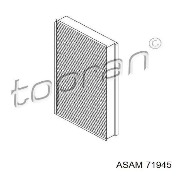 Фільтр повітряний обігрівача Asam 71945 ціна, від 11.33 USD