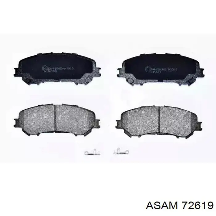Купити 72619 Asam Колодки гальмівні передні, дискові