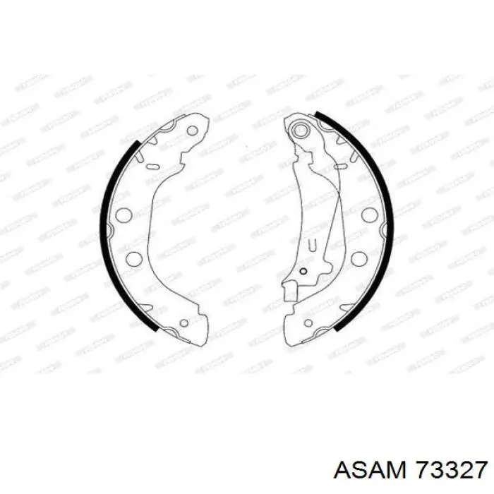 Колодки гальмові задні, барабанні Asam 73327 ціна, від 19.67 USD