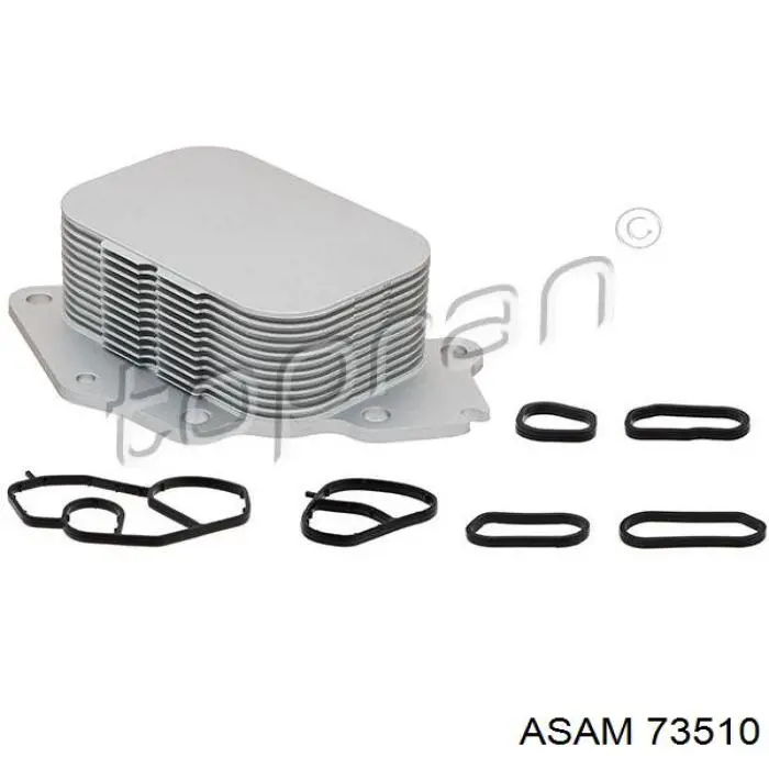 73510 Asam радіатор масляний (холодильник, під фільтром)